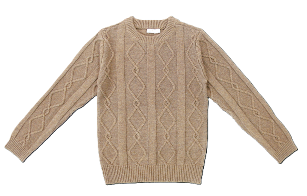 COCO BLANC DIAMOND CREW SWEATER (2-12Y)