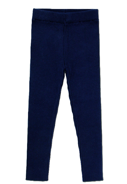 COCO BLANC NAVY RIBBED LEGGINGS (18M-2Y)