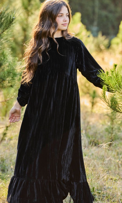 PASHMINI CHLOE VELVET MAXI DRESS (4-14Y)