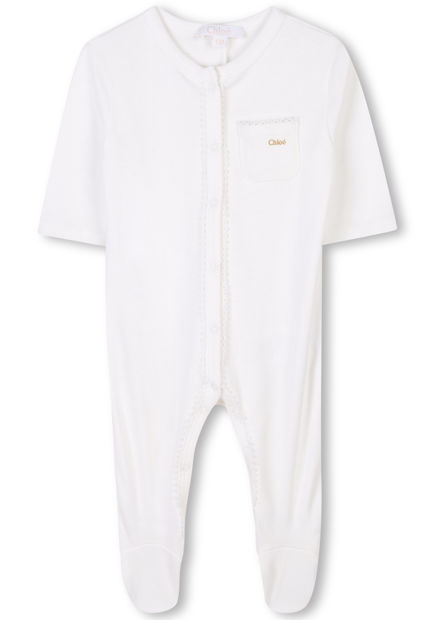 CHLOE FOOTIE W/HAT (3M-6M)