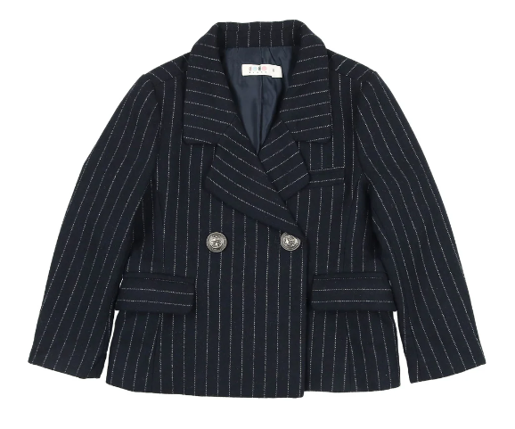 Coco Blanc Navy Pinstripe Pinstripe Boys Blazer Coco Blanc Navy Pinstripe Pinstripe Boys Blazer