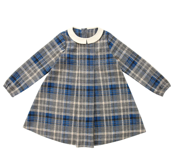 COCO BLANC PLAID DRESS (2-14Y)