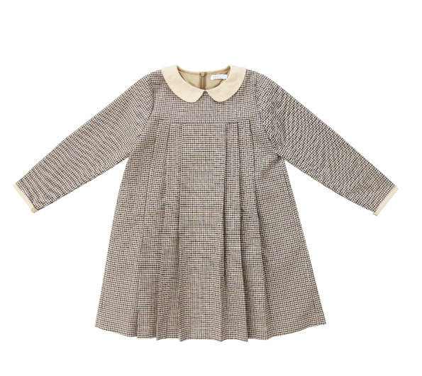COCO BLANC HOUNDSTOOTH DRESS (2-12Y)