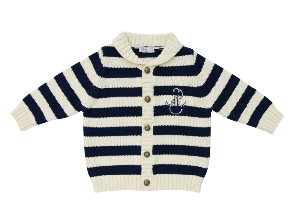 COCO BLANC SHAWL COLLAR SWEATER (18M-5Y)