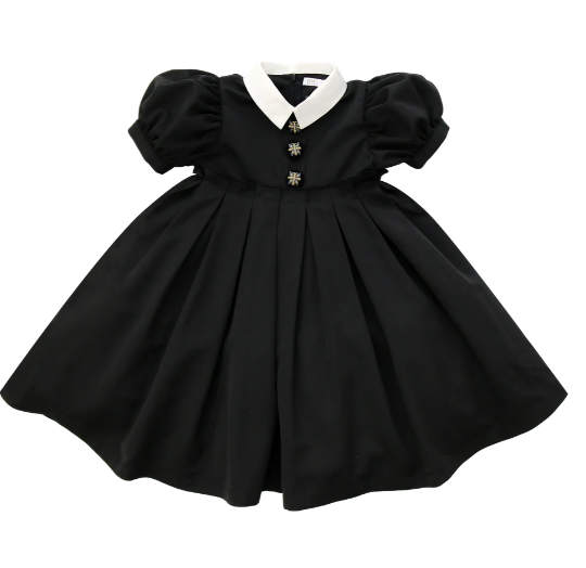 COCO BLANC SHORT SLEEVE TAFFETA DRESS (2-3Y)