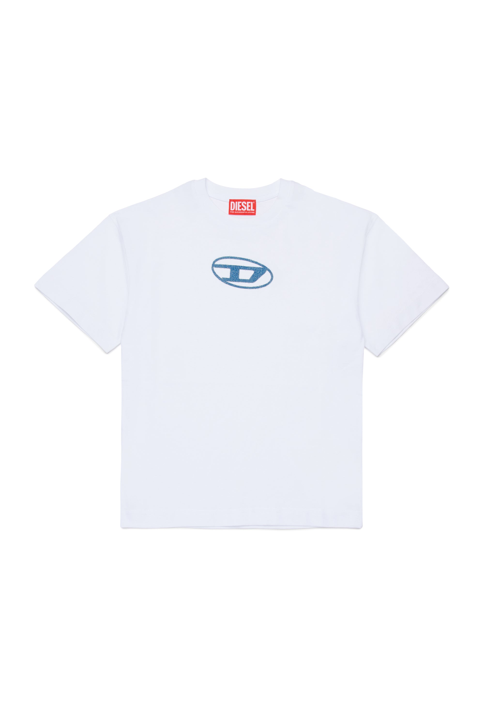 DIESEL SHORT SLEEVE TEE W/DENIM LOGO(4-8Y)