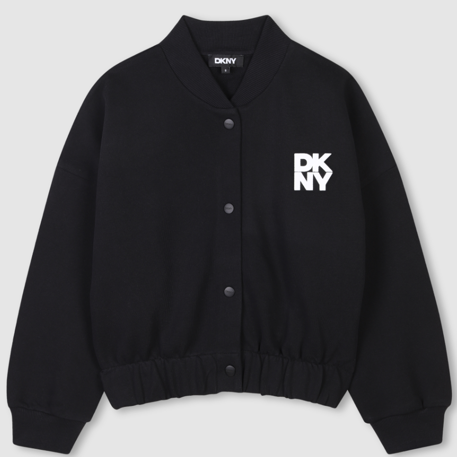 DKNY GIRLS BUTTON UP SWEATSHIRT (4-16A)