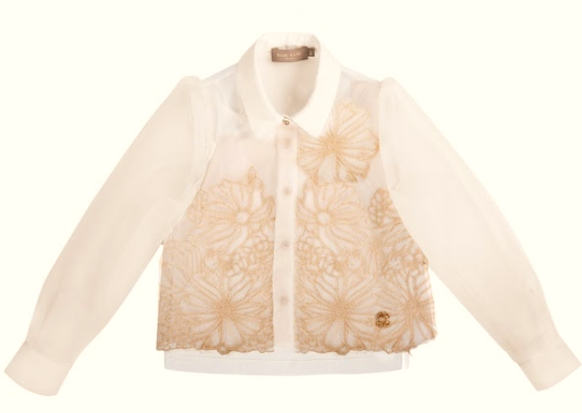 ELIE SAAB EMBROIDERED BLOUSE (16-18A)