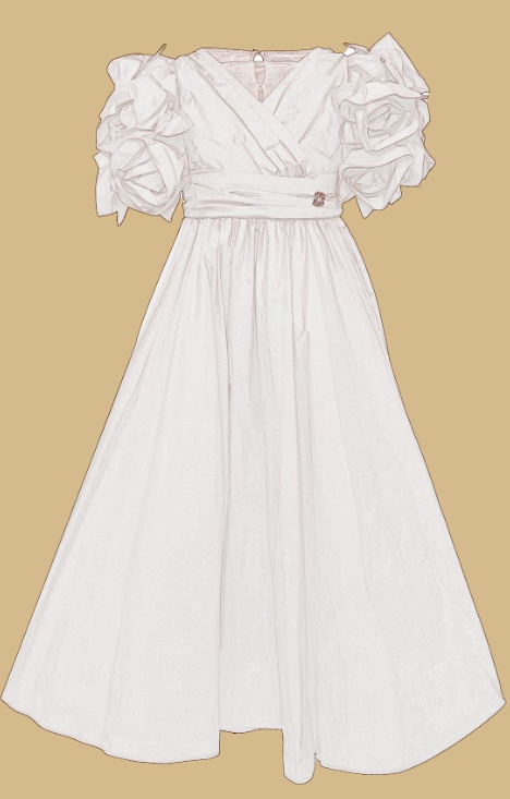 ELIE SAAB FLORAL DETAIL DRESS(4-18A)