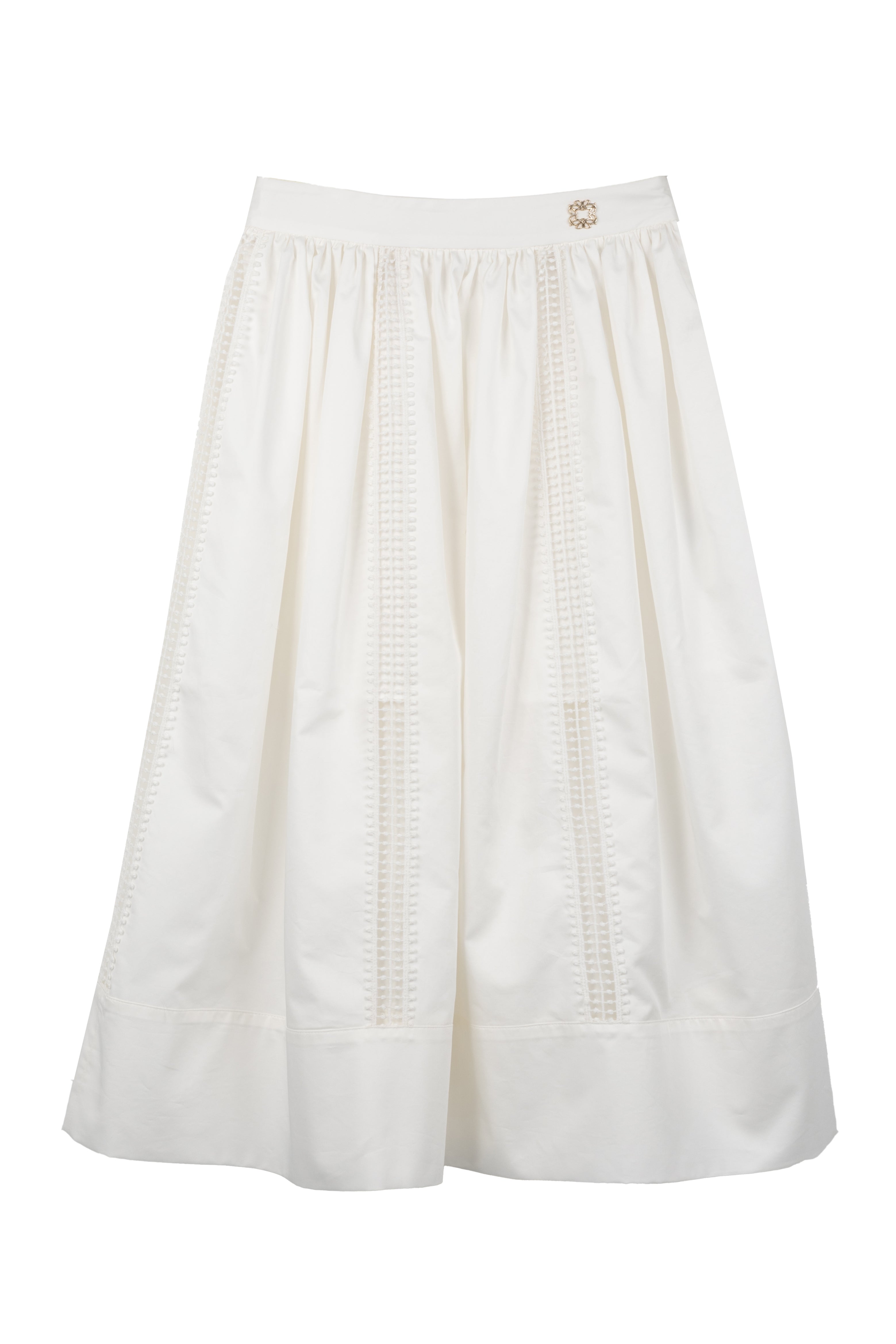 ELIE SAAB LACE DETAIL COTTON SKIRT (16-18A)