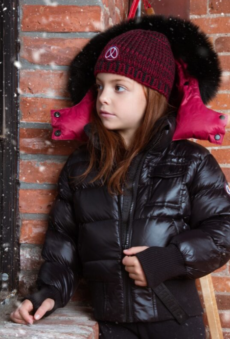 ELLABEE GIRLS ACCENT BOMBER W/FUR(3-16Y)