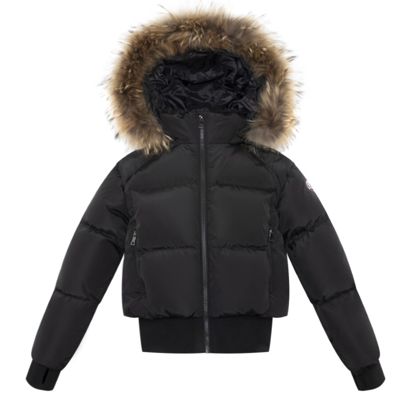ELLABEE GIRLS COLLAR BOMBER W/FUR(6-20Y)