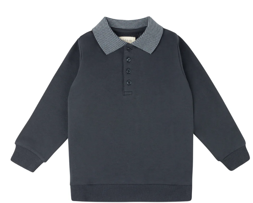 ELY & CO AUTUMN KIDS POLO SWEATSHIRT (4-8Y)