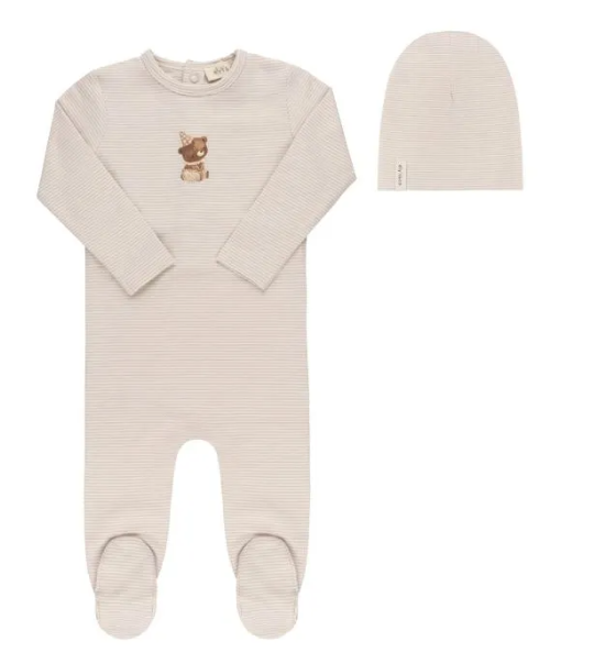 ELY & CO BEAR FOOTIE (1M-9M)
