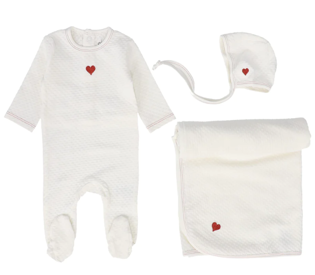 ELY`S & CO HEART & STAR 3PC SET (1M-6M)