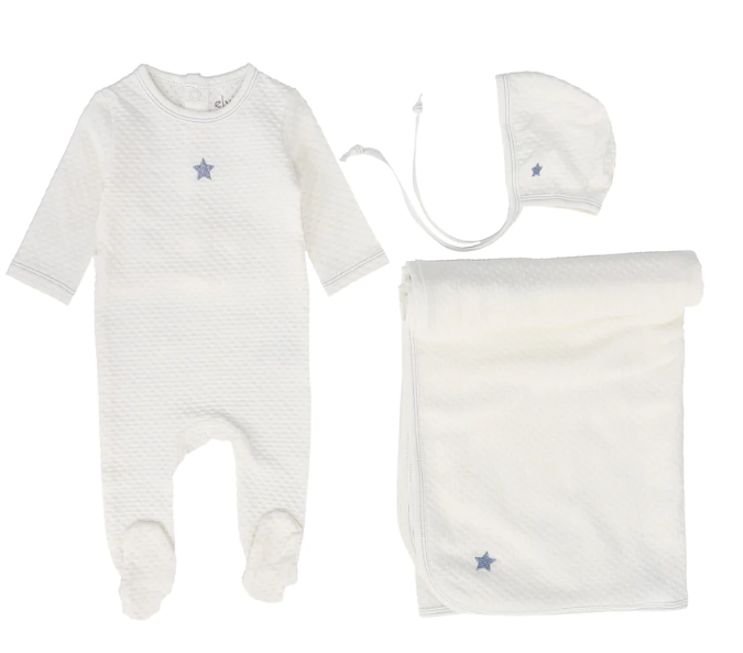 ELY`S & CO HEART & STAR 3PC SET (1M-6M)