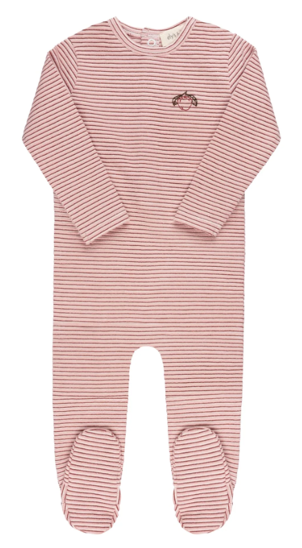 ELY & CO METALLIC STRIPE FOOTIE (12M)