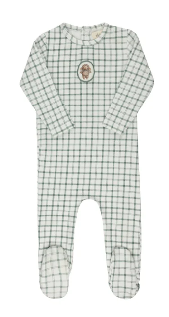 ELY & CO PLAID SHEEP FOOTIE W/BEANIE (3M-9M)