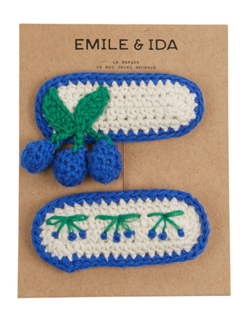 EMILIE & IDA CROCHET BARRETTES (OS)