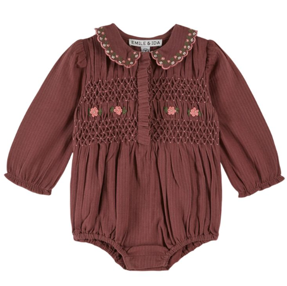 EMILIE & IDA SMOCKE ROMPER (9M-2A)