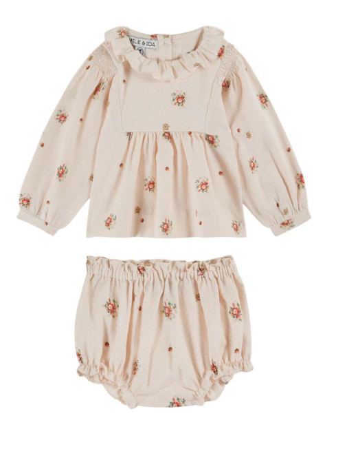 EMILIE & IDA BLOUSE W/BLOOMER (9M-2A)