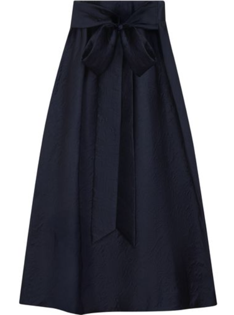 GEM BACK BOW BROCADE SKIRT (XS-XL)