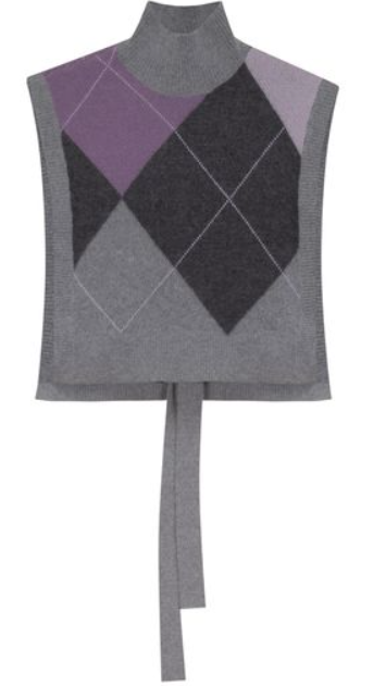 GEM INTARSIA TIE BACK VEST (XS-XL)