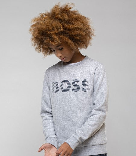 Grey boss sale sweatshirt