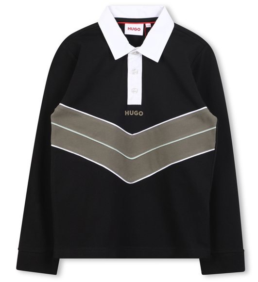 HUGO BOSS LONG SLEEVE POLO (5-16A)