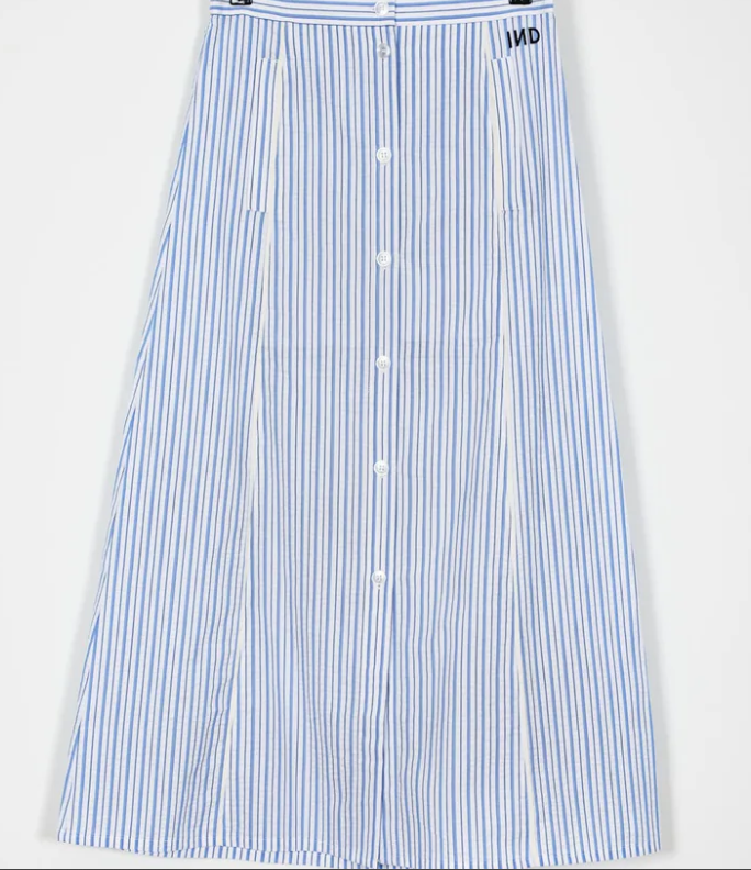 INDEE FRONT BUTTON COTTON SKIRT (10Y-L)