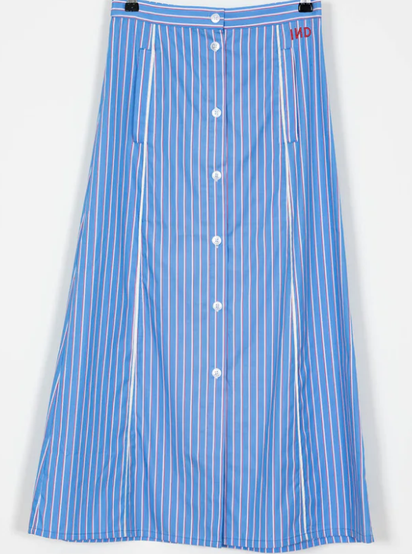 INDEE FRONT BUTTON COTTON SKIRT (10Y-L)
