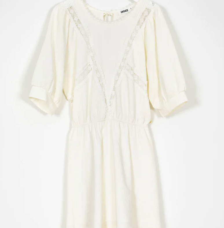 INDEE LONG DRESS W/LACE INSERTS (10-M)