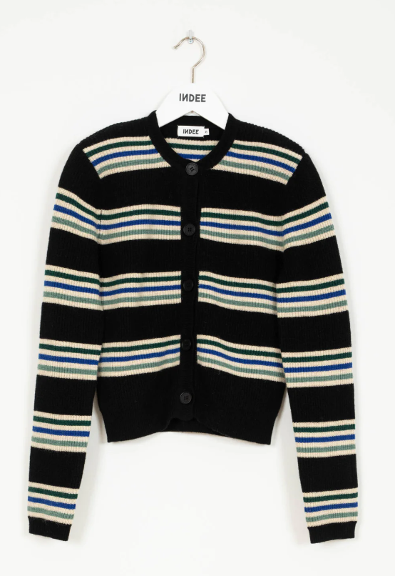 INDEE TANGER STRIPED CARDIGAN (XXS-L)