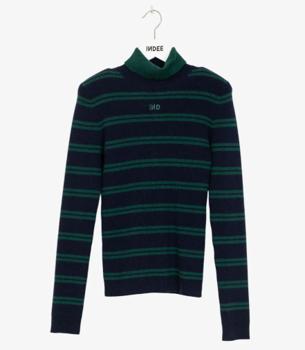 INDEE TWIST TURTLENECK W/STRIPES (XXS-L)