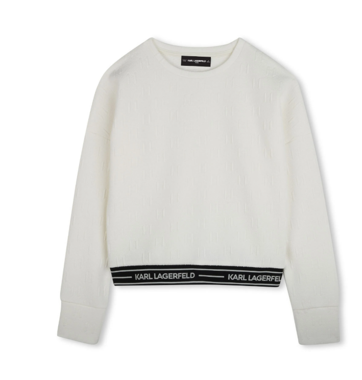 KARL LAGERFELD JACQUARD SWEATSHIRT (8-16A)