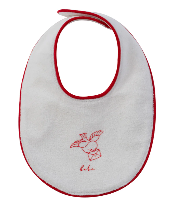 KIPP BABY FLYING FEATHERS TERRY BIB (OS)