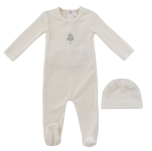 KIPP BABY PARTY CAKE FOOTIE W/HAT (3M-6M)