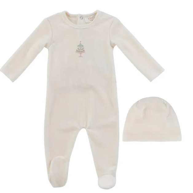 KIPP BABY PARTY CAKE FOOTIE W/HAT (3M-6M)