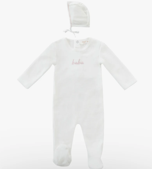 Kipp Bebe Romper and Bonnet - Pink Kipp Bebe Romper and Bonnet - Pink