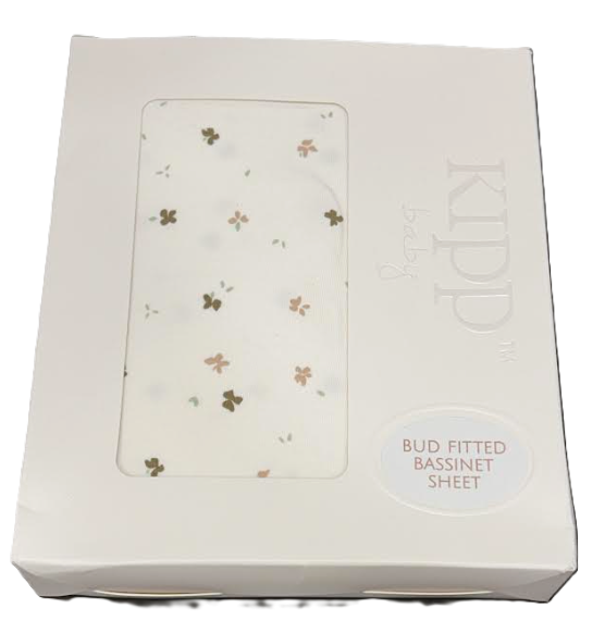Kipp Bud Fitted Crib Sheet - Pink Kipp Bud Fitted Crib Sheet - Pink