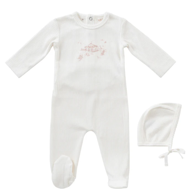 KIPP CAROUSEL STRETCHIE W/BONNET (NB-6M)