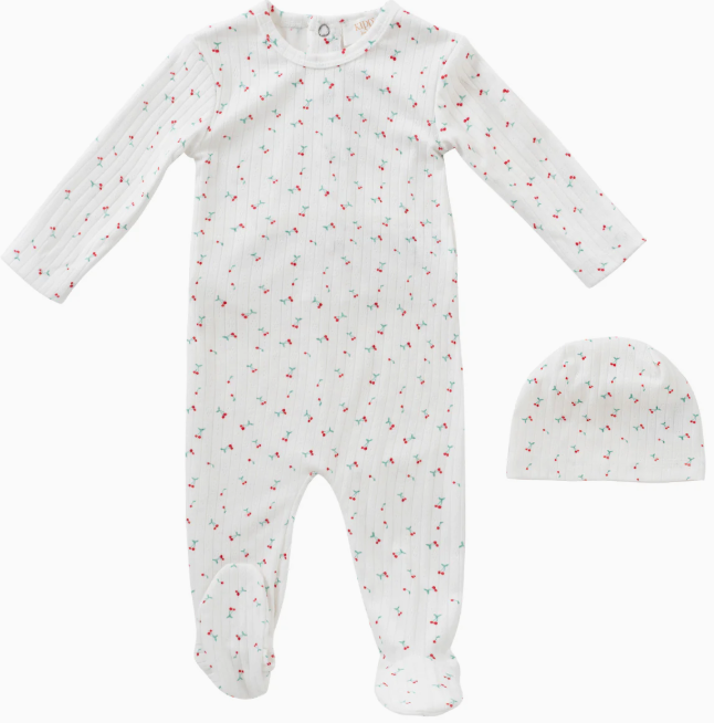 KIPP CHERRY STRETCHIE W/HAT SET (3M-18M)