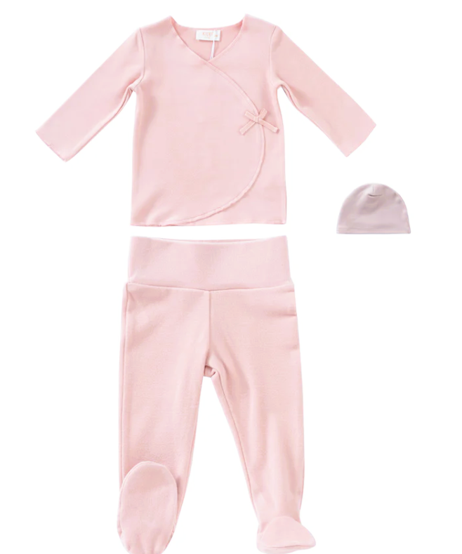 Kipp felt Knit Wrap 2pc Set with Hat - White