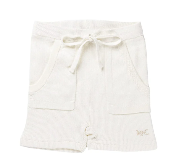 KIPP HAYDEN RIBBED KNIT SHORTS (18M-4Y)