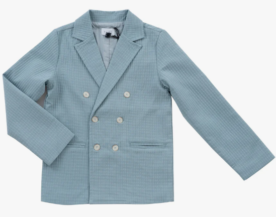 KIPP (KLAI) PLAID TEXTURED BLAZER (2-10Y)