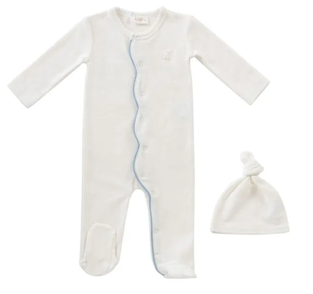 KIPP SCALLOP TERRY STRETCHIE W/HAT (NB-6M)