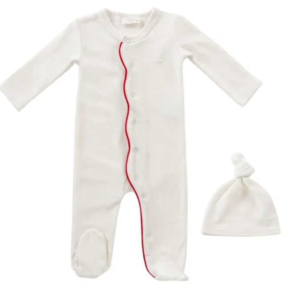 KIPP SCALLOP TERRY STRETCHIE W/HAT (NB-6M)