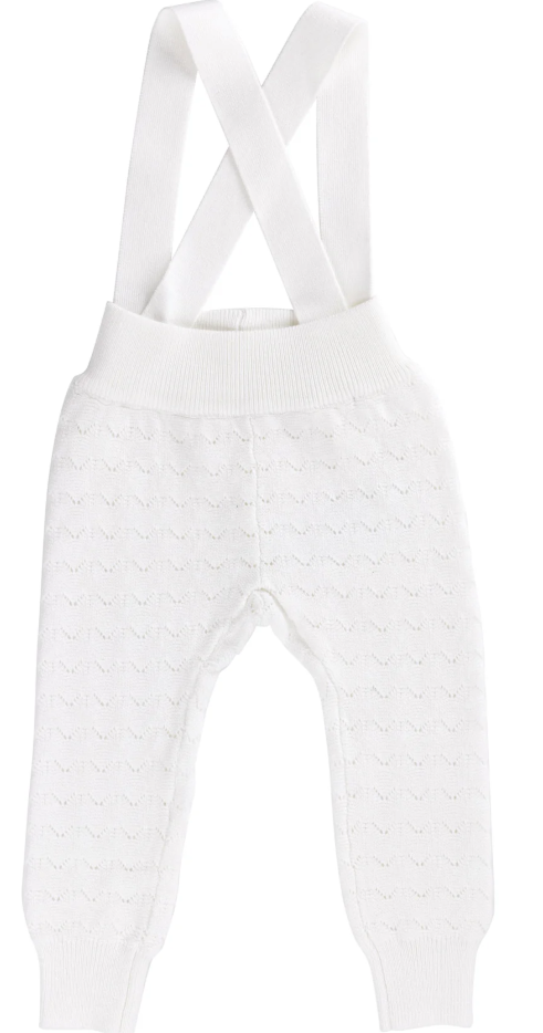 KIPP ZIG ZAG KNIT LONG OVERALLS (3M-18M)