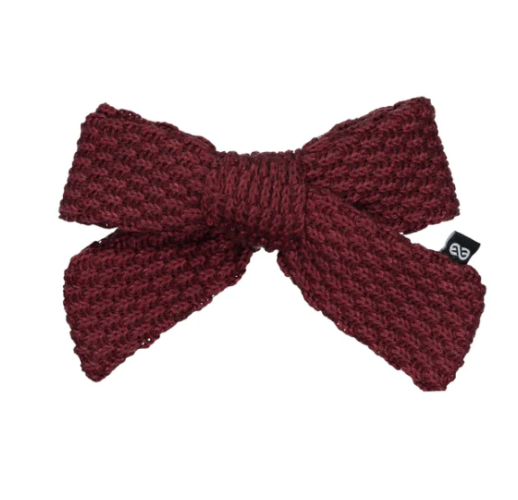 KNOT KNITTED BOW CLIP (OS)