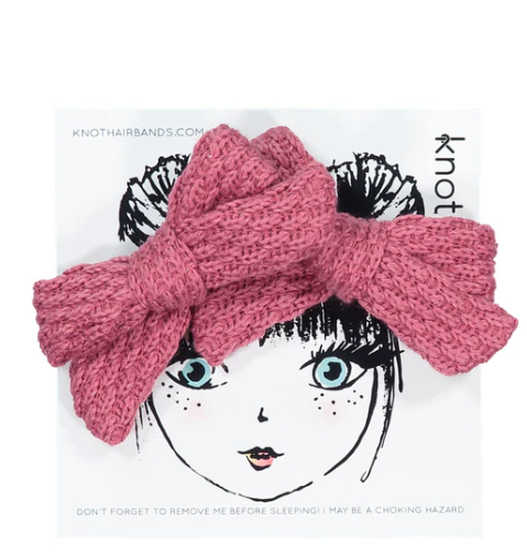 KNOT KNITTED MINI BOW SET (OS)